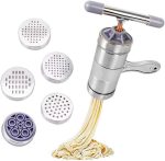 Stainless Steel Noodle Maker,Manual Pasta Machine Stainless Steel Pasta Maker Pasta Press Noodle Machine, kitchen Aid Asseccories Pasta Tools