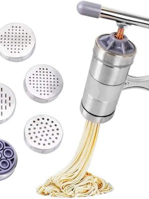 Stainless Steel Noodle Maker,Manual Pasta Machine Stainless Steel Pasta Maker Pasta Press Noodle Machine, kitchen Aid Asseccories Pasta Tools