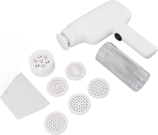 Electric Noodle Maker with 6, Efficient Pasta Machine, Handheld Design for Home Kitchen