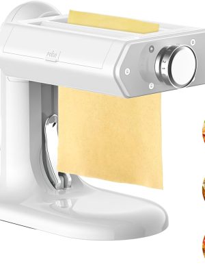 Manual Pasta Maker - 3-in-1 Noodles Machine with 7 Adjustable Thickness Settings, Pasta Sheet Roller, Fettuccine & Spaghetti Cutter