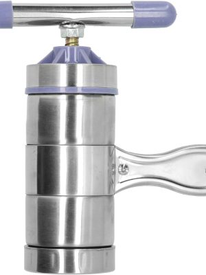 Noodle Making Machine | Stainless Steel Manual Noodle Maker | Hand Crank Pasta Press Machine with 5 Dough Press Kitchen Accessory for Homemade Noodles/Spaghetti/Fresh Dough