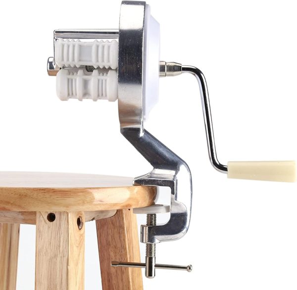 Manual Pasta Maker,Aluminium Alloy Hand Cranking Noodle Pressing Machine Pasta Presses Kitchen DIY Homemade Noodle Tools