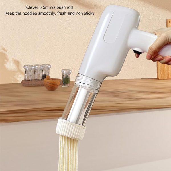 Electric Noodle Maker with 6, Efficient Pasta Machine, Handheld Design for Home Kitchen