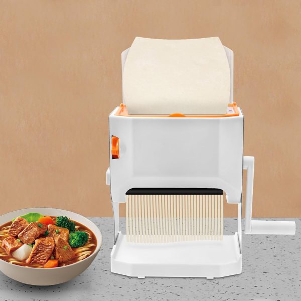 Pasta Maker Machine, 4-Gear Adjustable Thicknesses, 0.12/0.16in Width Cutter Head Manual Dough Sheeter Machine with Dumpling Mold, Household Manual Noodle Pressing Machine for Dough, Dumpling