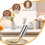 Electric Pasta Maker, Handheld Noodle Maker with 5 Stainless Steel Molds, Automatic Pasta Extruder for Homemade Noodles, Easy-to-Clean, 304 Food-Grade Stainless Steel